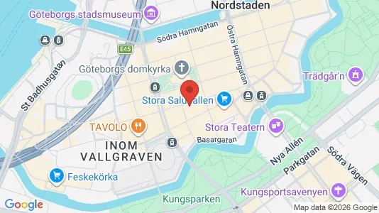 Kontorslokaler att hyra i Göteborg Centrum - kort over placeringen