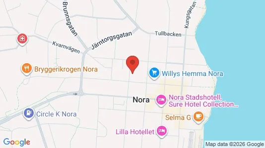 Affärslokaler att hyra i Nora - kort over placeringen