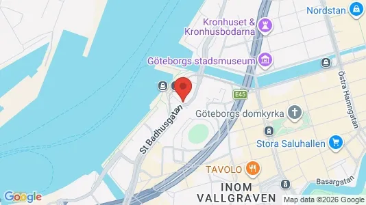 Kontorslokaler att hyra i Göteborg Centrum - kort over placeringen