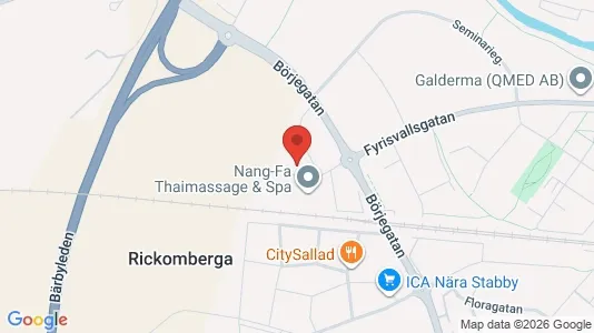Kontorslokaler att hyra i Uppsala - kort over placeringen