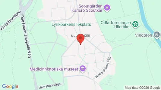 Affärslokaler att hyra i Uppsala - kort over placeringen