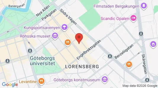 Lagerlokaler att hyra i Göteborg Centrum - kort over placeringen