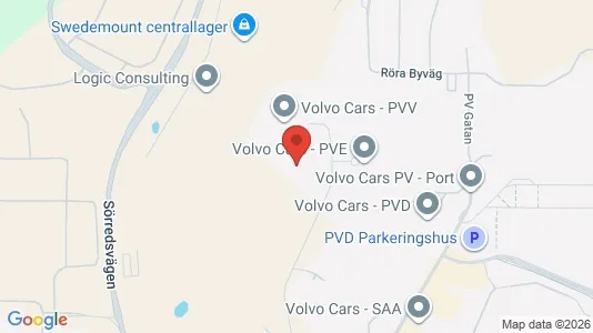 Kontorslokaler att hyra i Västra hisingen - kort over placeringen