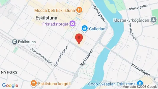 Kontorslokaler att hyra i Eskilstuna - kort over placeringen