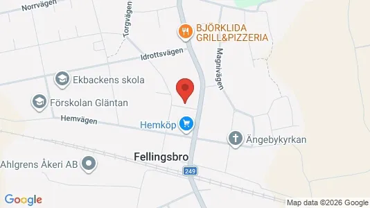 Kontorslokaler att hyra i Lindesberg - kort over placeringen