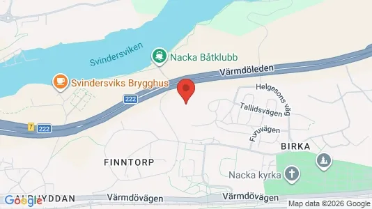 Kontorslokaler till försäljning i Nacka - kort over placeringen