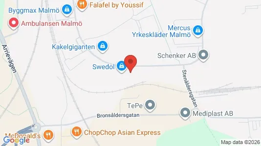 Kontorslokaler att hyra i Fosie - kort over placeringen