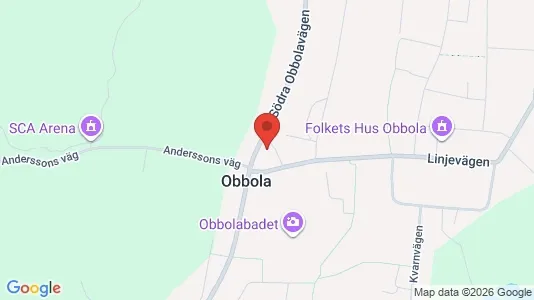 Affärslokaler till försäljning i Umeå - kort over placeringen