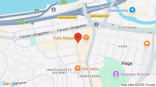 Kontorslokaler att hyra i Göteborg Centrum - kort over placeringen