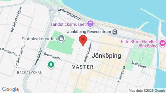Kontorslokaler att hyra i Jönköping - kort over placeringen