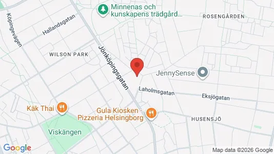 Industrilokaler att hyra i Helsingborg - kort over placeringen