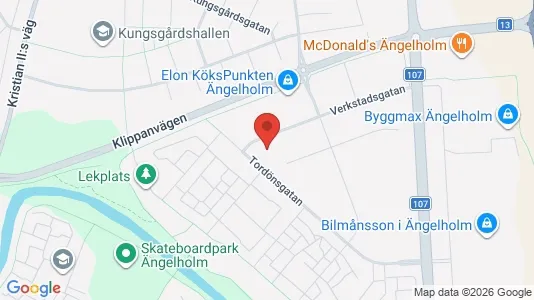 Kontorslokaler att hyra i Ängelholm - kort over placeringen