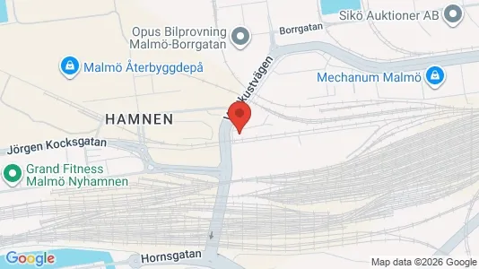 Kontorslokaler att hyra i Malmö Centrum - kort over placeringen