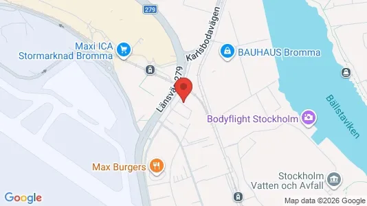 Kontorslokaler att hyra i Västerort - kort over placeringen
