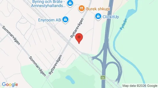 Affärslokaler att hyra i Halmstad - kort over placeringen