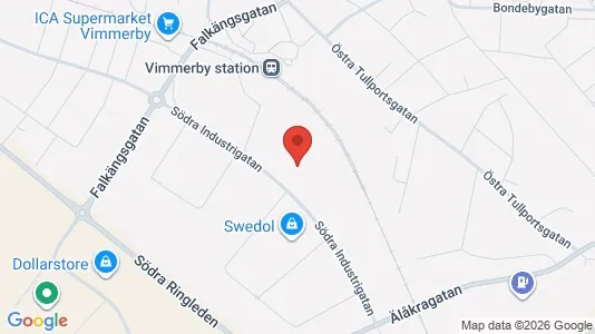 Affärslokaler till försäljning i Vimmerby - kort over placeringen