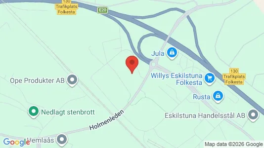 Affärslokaler att hyra i Eskilstuna - kort over placeringen