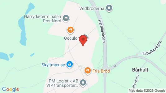 Affärslokaler att hyra i Härryda - kort over placeringen