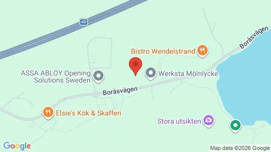 Lagerlokaler att hyra i Härryda - kort over placeringen