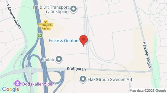 Affärslokaler att hyra i Jönköping - kort over placeringen