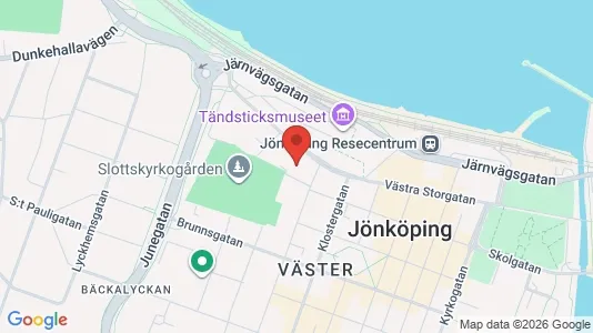 Kontorslokaler att hyra i Jönköping - kort over placeringen