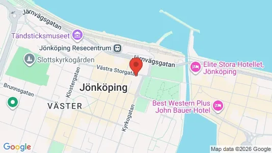 Kontorslokaler att hyra i Jönköping - kort over placeringen