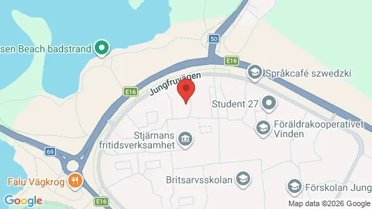 Affärslokaler att hyra i Falun - kort over placeringen