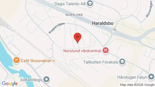 Affärslokaler att hyra i Falun - kort over placeringen