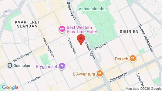 Showrooms att hyra i Vasastan - kort over placeringen