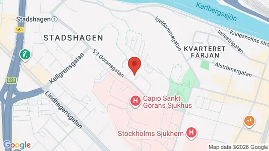 Affärslokaler att hyra i Kungsholmen - kort over placeringen