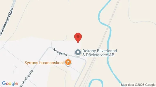 Industrilokaler till försäljning i Alingsås - kort over placeringen
