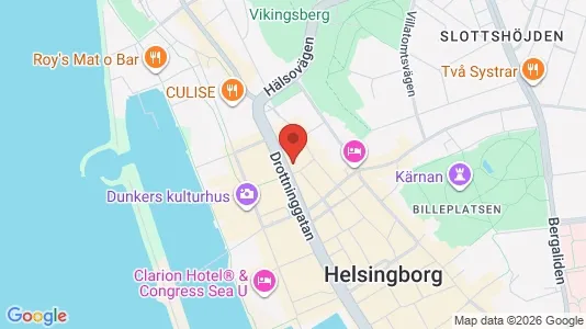Kliniklokaler att hyra i Helsingborg - kort over placeringen
