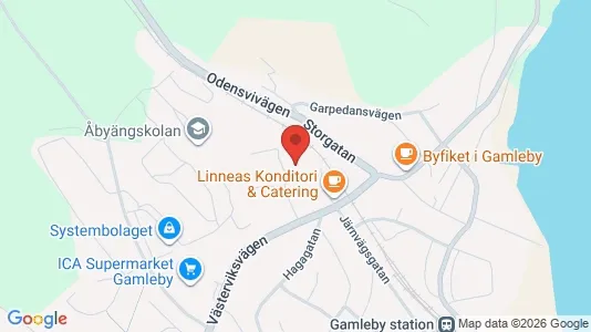 Kontorslokaler att hyra i Västervik - kort over placeringen