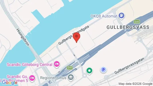 Kontorslokaler att hyra i Göteborg Centrum - kort over placeringen