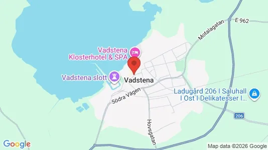 Industrilokaler att hyra i Vadstena - kort over placeringen