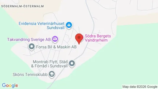 Kontorslokaler att hyra i Sundsvall - kort over placeringen