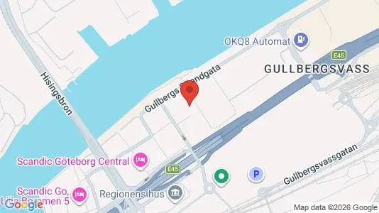 Kontorslokaler att hyra i Göteborg Centrum - kort over placeringen