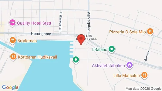 Kontorslokaler att hyra i Hudiksvall - Bild från Google Street View