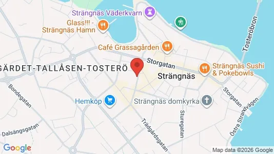 Affärslokaler att hyra i Strängnäs - kort over placeringen