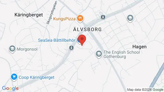 Kontorslokaler att hyra i Göteborg Västra - kort over placeringen