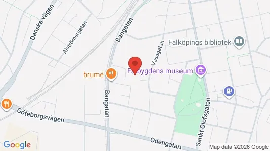 Affärslokaler att hyra i Falköping - kort over placeringen