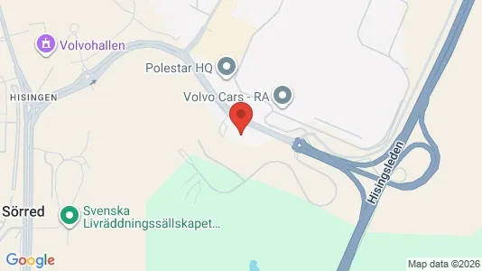Lagerlokaler att hyra i Västra hisingen - kort over placeringen