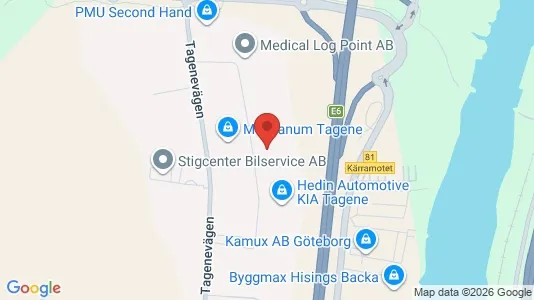 Affärslokaler att hyra i Göteborg Centrum - kort over placeringen