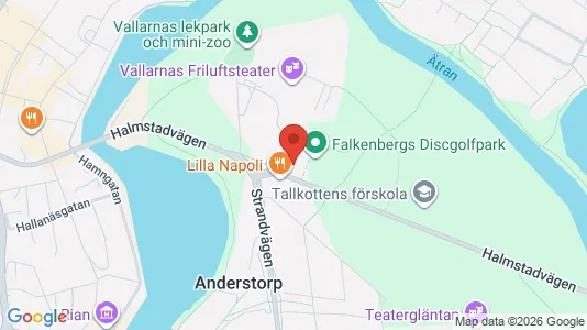 Affärslokaler till försäljning i Falkenberg - kort over placeringen