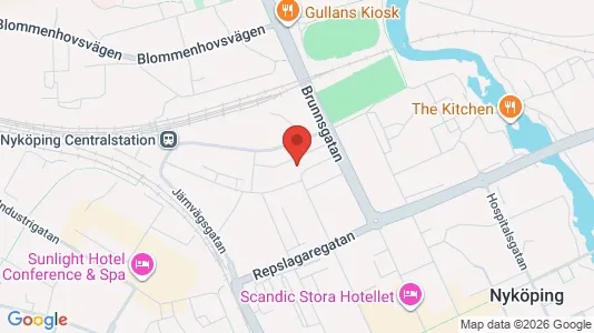 Affärslokaler till försäljning i Nyköping - kort over placeringen