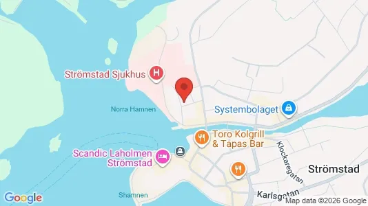 Affärslokaler att hyra i Strömstad - kort over placeringen