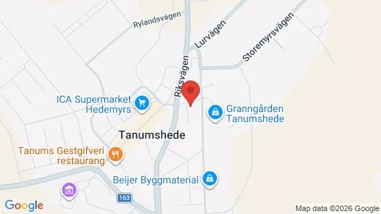 Affärslokaler att hyra i Tanum - kort over placeringen