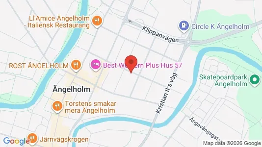 Kontorslokaler att hyra i Ängelholm - kort over placeringen