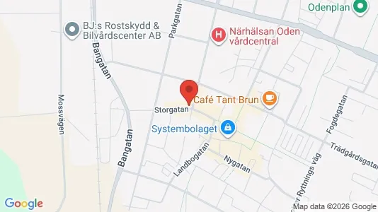 Affärslokaler att hyra i Falköping - kort over placeringen