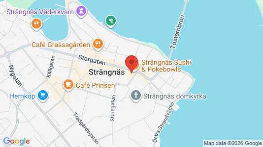 Affärslokaler att hyra i Strängnäs - kort over placeringen